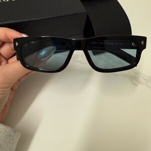 Black Rectangular Prada Sunglasses